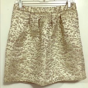 Worthington Gold Brocade Skirt Sz 4P